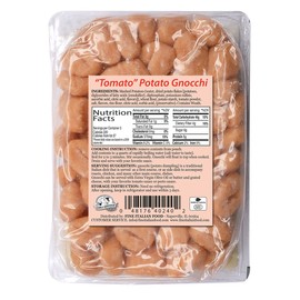"Cara Mamma" Sundried Tomato Potato Gnocchi (Pack of 6), GMO Free, No Added Sugar, Made in Italy
