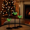 Smtyle Leaf Green Candle Holder Trio – Tall Taper/Tealight/Small Pillar