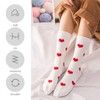 4 Pairs Of Love Printed Socks, Soft Mid-Calf Socks, Cute