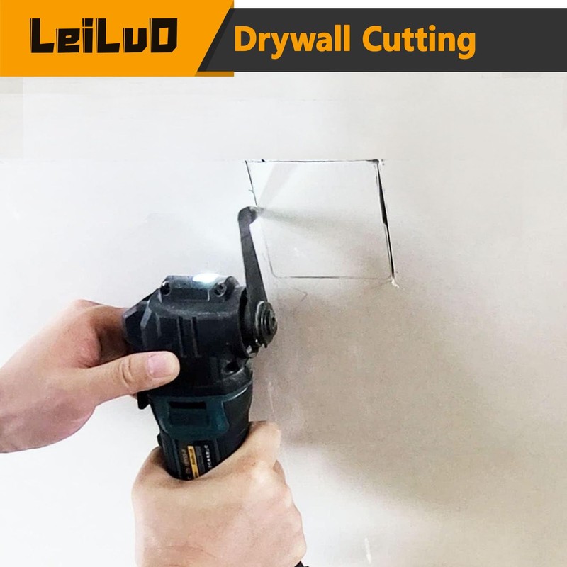 LEILUO 6 Pcs Multitool Blades Drywall & Multi-Material Cutting Universal