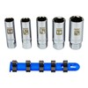 Neiko 02500A 3/8" Drive Spark Plug Socket Set, 5 Piece,