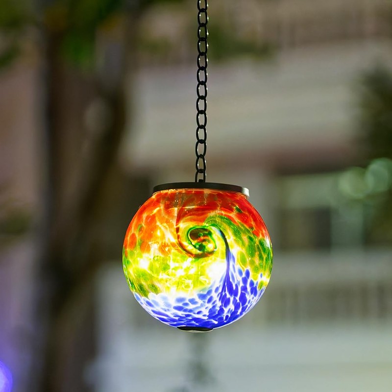 VEWOGIFT Solar Hanging Lanterns Outdoor Waterproof