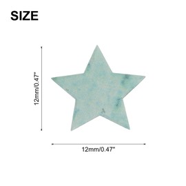 sourcing map Guitar Fretboard Stickers Inlay Stickers Decals for Guitars and Star Inlay Sticker Guitar Decals for Music Guitar, Bass, Acoustic Guitar Light Green (13 stickers)