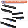 ZONFANT 4 Pcs Car Outer Door Window Moulding Trim Weatherstrip