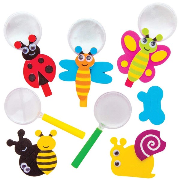 Baker Ross AT632 Bug Magnifying Glass Kits - Pack of