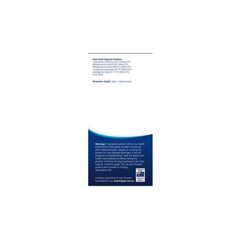 Bioglan Platinum Probiotics Daily 30 Billion 120 Capsules