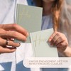 ZICOTO Elegant Linen Wedding Vow Books With Gold Foil Lettering