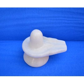 Pure Marble Shivling Shiva Lingam 3" inch ~ Hindu God Shiva Lingam Shiv Ling Idol Murti Statue Adiyogi for Puja - Hinduism Worship Idol Art Jalari Jaladhari Yoni Base Sculpture Abhishek