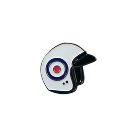GBJUK Roundel Helmet Scooter Vespa Mods Lambretta Pin Lapel Badge with Butterfly Clasp Back