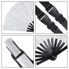 YKYUASD Large Folding Hand Fan Glitter Rave Bamboo Handheld Fans