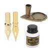 Quill Pen and Ink Set Vintage Style Glossy Writting Stainless