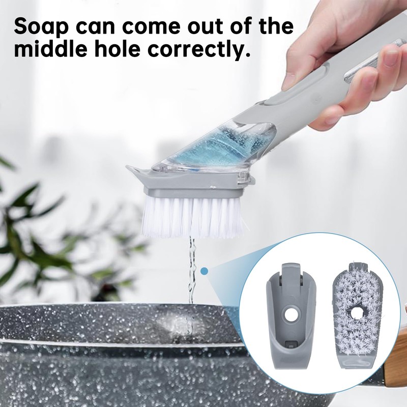 Brush Refills Compatible with Scrub Daddy, Dish Brush Replacement Head