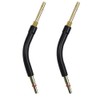 2 PCS Welding Gun Bending Pipe, Brass Welding Gun Curved