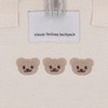 Diaper Shoulder Bag Oxford Cloth Large Capacity Embroidery Bear Pattern