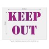 Keep Out Stencil - 21.5 x 15 cm Keep Out