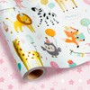 Homeral Baby Shower Wrapping Paper Roll for Girls , Reversible