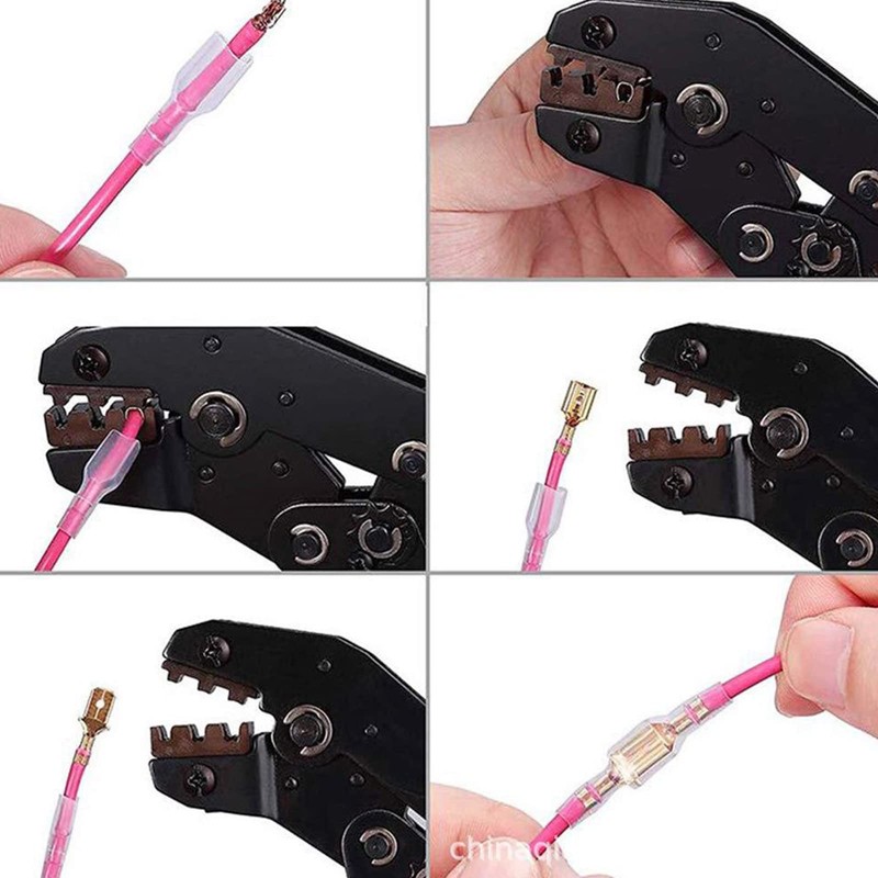 AONNOUS SNA-48B Ratchet Crimping Tool Insulation Electrical Terminal Crimper Plier