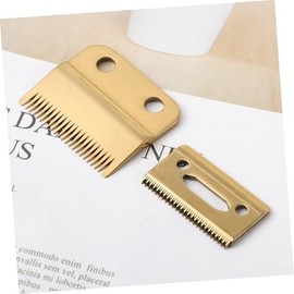 Gold Trimmer Head Electric Razor Head Replacement 2pcs Set for Beard Sideburns Fine Hair