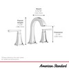 American Standard 7426801.002 Belmeade Two-Handle 8-Inch Widespread Bathroom Faucet, 1.2
