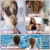 TRKETK 2 Pcs Ponytail Pull Through Hair Hoop Tool, Ponytail