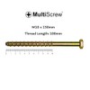 M10 (10mm) MultiScrew Masonry Concrete Anchor Screw Bolts with Hexagonal
