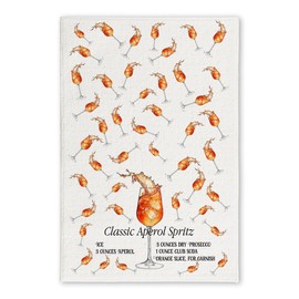 Funny Aperol Spritz Ingredient Kitchen Towel: A Stylish and Practical Gift for Cocktail Lovers - Soft & Absorbent Kitchen Towel - Good Ideas Housewarmings, Holidays, and Special Celebrations!