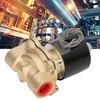 Electric Solenoid Valve Brass Structure Copper Coil 1 Way Flowing