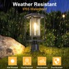 SCNYCUL Solar Lamp Post Lights for Outdoor with Pier Mount