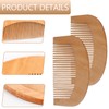 Thyonta 2 PCS Labour Comb - 10 CM Handmade Wooden