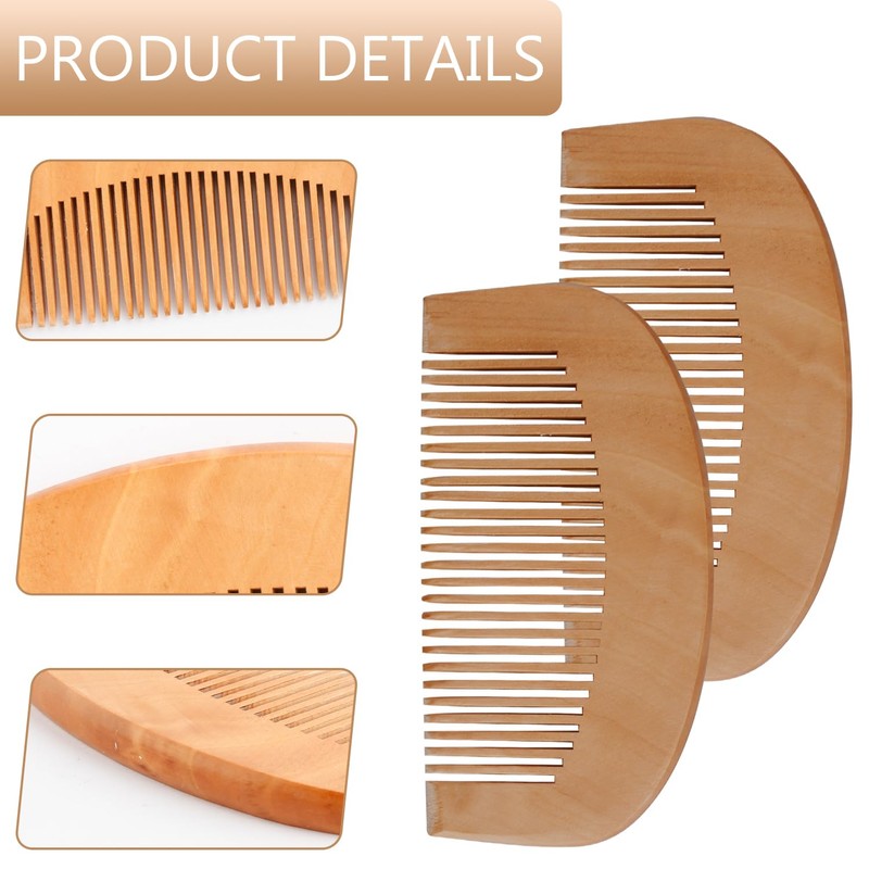 Thyonta 2 PCS Labour Comb - 10 CM Handmade Wooden