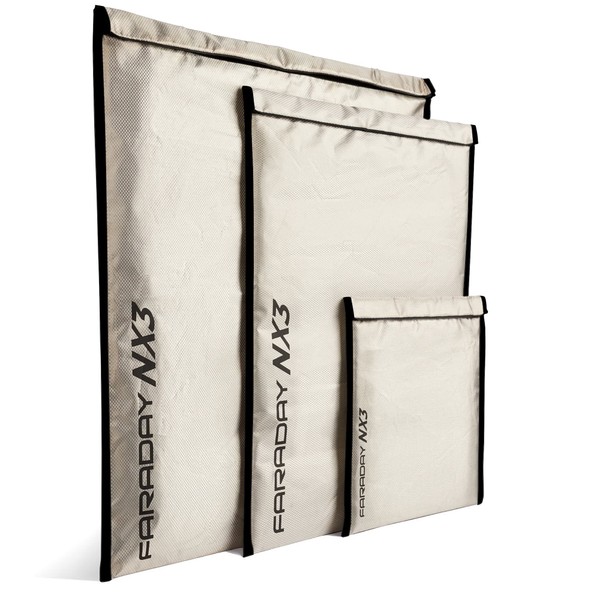 FARADAY DEFENSE 3 pc Medium Kit NX3 Triple Layer Cyber