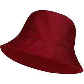 HAJRA® Unisex Cotton Bucket Hat, Summer Sun Hat Plain, Ideal for, Hunting,Hiking, Camping, Fishing, Holidays. Bucket Hat Design Fits All Men, Women, Teens. 56-58cm (UK, Alpha, One Size, Maroon)