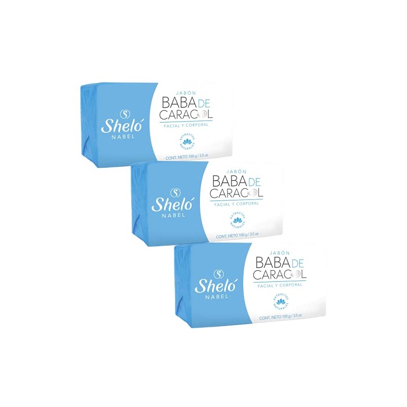 Paquete Con 3 Jabón Baba De Caracol Regenerador Celular
