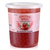 BREXONIC Strawberry Boba Pearls Popping Bursting Boba, Tapioca Pearls For