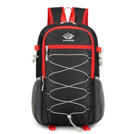 CINGHI LUSSO Lightweight Backpack 25L Backpack for Travelling Rucksack for Men Hiking Camping Travel Backpack Waterproof Rucksack Adult Mens Small Backpacks (Black)