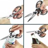 EVERNOOK Kitchen Shears Seafood Scissors Sharp Stainless Steel (Pack Of