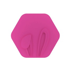 LissieLou Bunny Ears Cookie Stamp Happy Easter Icing Fondant Embosser - Light Pink