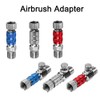 1/8 Inch Airbrush Quick Connect Coupling, Red Air Brush Adapter