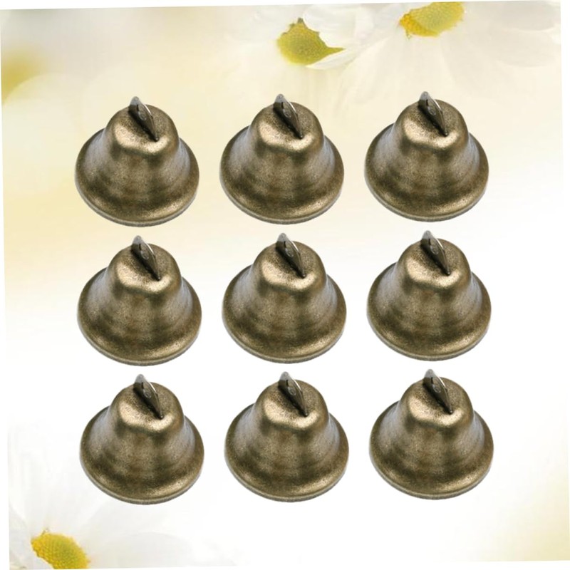 BIUDECO DIY Craft Bronze Bells 20pcs Set Small Bells for