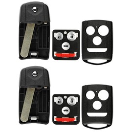 KeylessOption - Carcasa exterior para llavero, sin cortar, con mando a distancia (2 unidades)