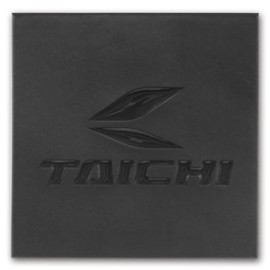 RS Taichi RSW031 Logo Motorcycle Car Square 3D Urethane 3.0 x 3.0 inches (76 x 76 mm) TAICHI Embossed Sticker Black 3.0 x 3.0 inches (76 x 76 mm)