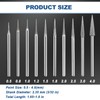 3/32" Marathon-IV Micromotor Tapered Diamond Burr Bits, Cone Point Diamond