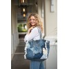 Back From Bali Womens Denim Patchwork Pocket Tote Bag Classic