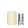Stonebriar 6 Count Real Ivory Wax 3x4 Flameless LED Pillar
