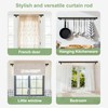 TKZTKZ Sturdy Durable Curtain Rod:Black Curtain Rods for Windows 18-45