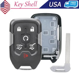 Unbranded Smart Key Fob Case Shell HYQ1AA 6 Button For GMC Yukon 2015 2016 2017 2018 2019
