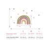 Little Deco DL919-1 Wall Sticker Rainbow with Stars Wall Sticker