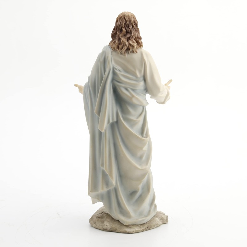 Unicorn Studio Jesus with Open Arms Decorative Statue Figurine, White