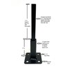 Anvil Repair 1" Rusted Out Black Iron Step Railing Posts