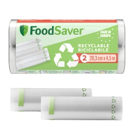 FoodSaver FSR2002X-01 Vacuum Sealer Rollers, Plastic, Recyclable Rolls